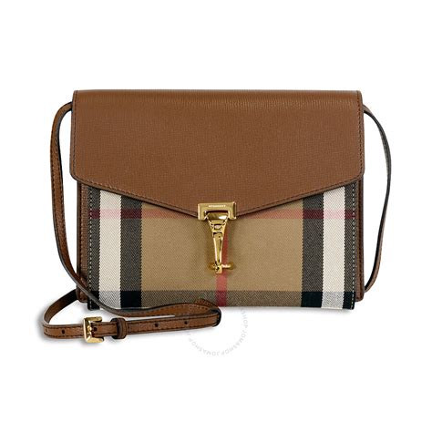 burberry heston crossbody bag small check canvas tan|BURBERRY Grainy Calfskin House Check Canvas Medium .